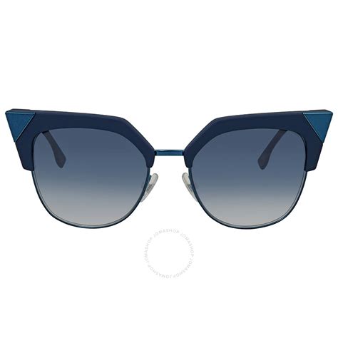 fendi ff 0357/g/s|Fendi Blue Gradient Cat Eye Ladies Sunglasses .